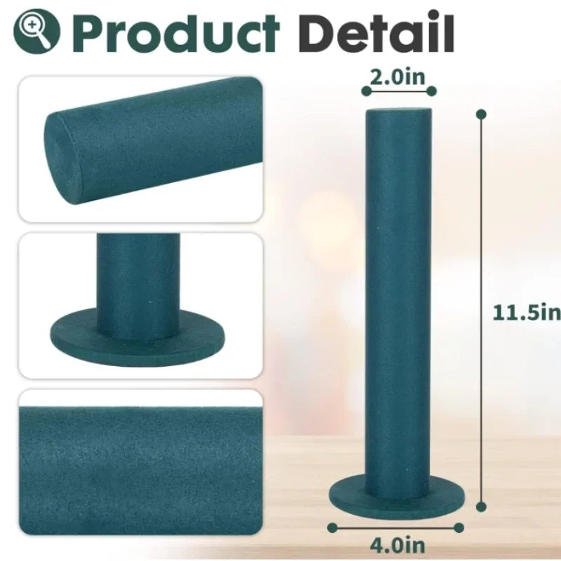 Velvet Jewelry Bracelet Watch Display Stand, 1 Pack Hair Band Vertical Tower Bangle Scrunchie T-Bar Rack Holder Closet Organizer