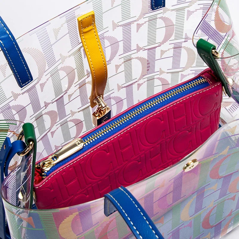 CH Women's Bucket Bag High Quality Sense Fashion Large Capacity Ladies Handbag Beach Holiday Mother Bag Casual Versatile Premium