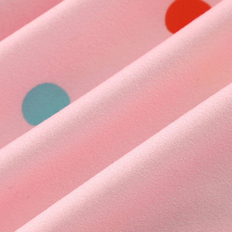 3 Pack Girls Rainbow Dot Hoodie Smile Print Fashion Top Autumn Winter Casual Outdoor Playwear Comfort Kids Wear