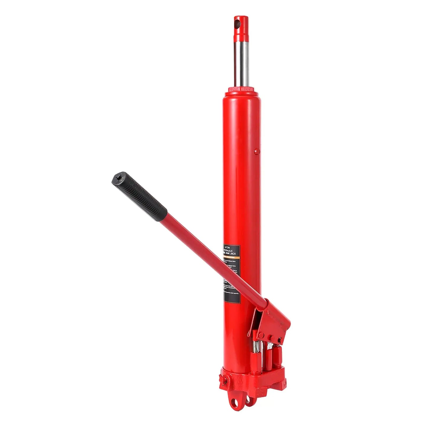 8 Ton Air/Hydraulic Long Ram Jack, Engine Hoist Cylinder with Air Pump & Clevis Base, Long Ram Jack for Engine Hoists, Garage Crane
