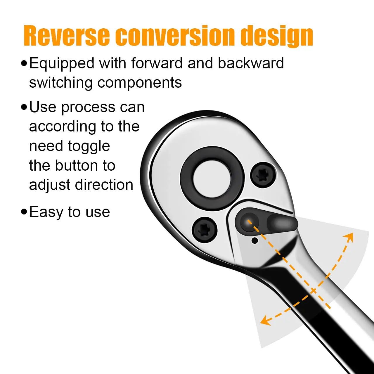 46 Piece set Drive Socket Set Ratchet Wrench Set Car Tool Kit, Bit Socket Wrench Set Metric Mechanic Tool Set Car accessories