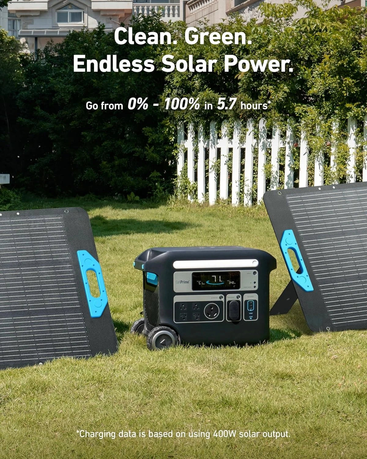 F2000 Portable Power Station, PowerHouse 767, 2400W Solar Generator, GaNPrime Battery Generators for Home Use