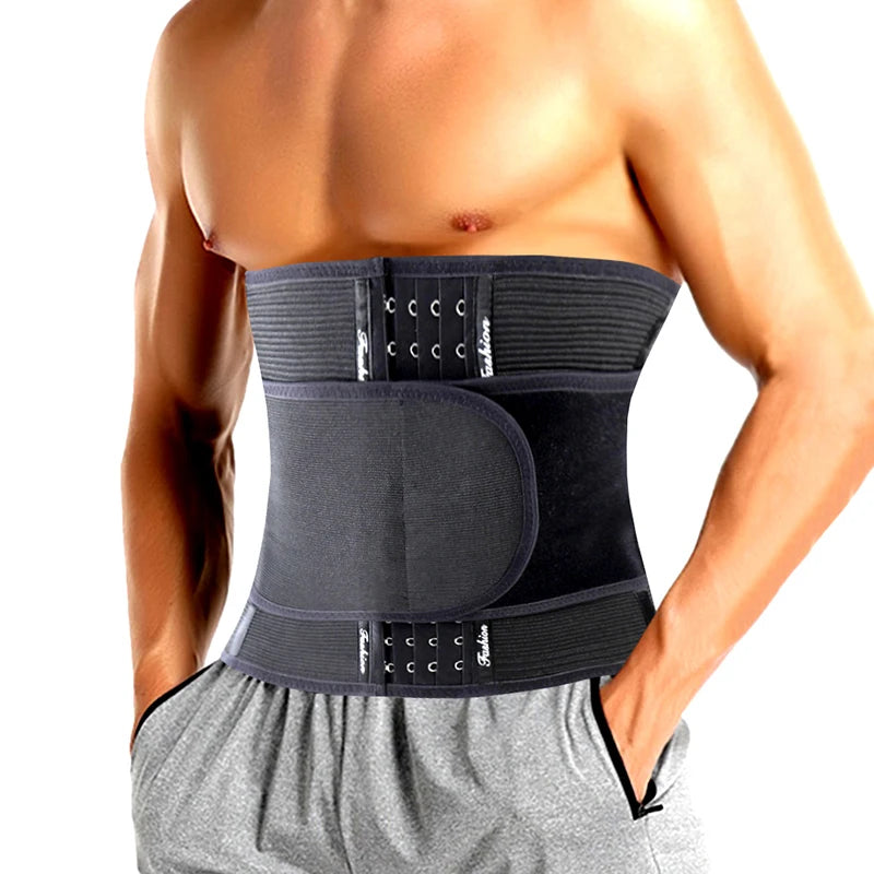 Waist Trainer for Men Sports Belt Weight Loss Waist Cincher Trimmer Belly Band Slimming Girdle Corset Gym Strap Wrap Body Shaper