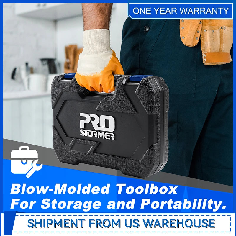 Magnetic Screwdriver 79 Piece Multifunction Slotted Phillips Screwdriver Kit with Allen Wrench for Repair Work By Prostormer