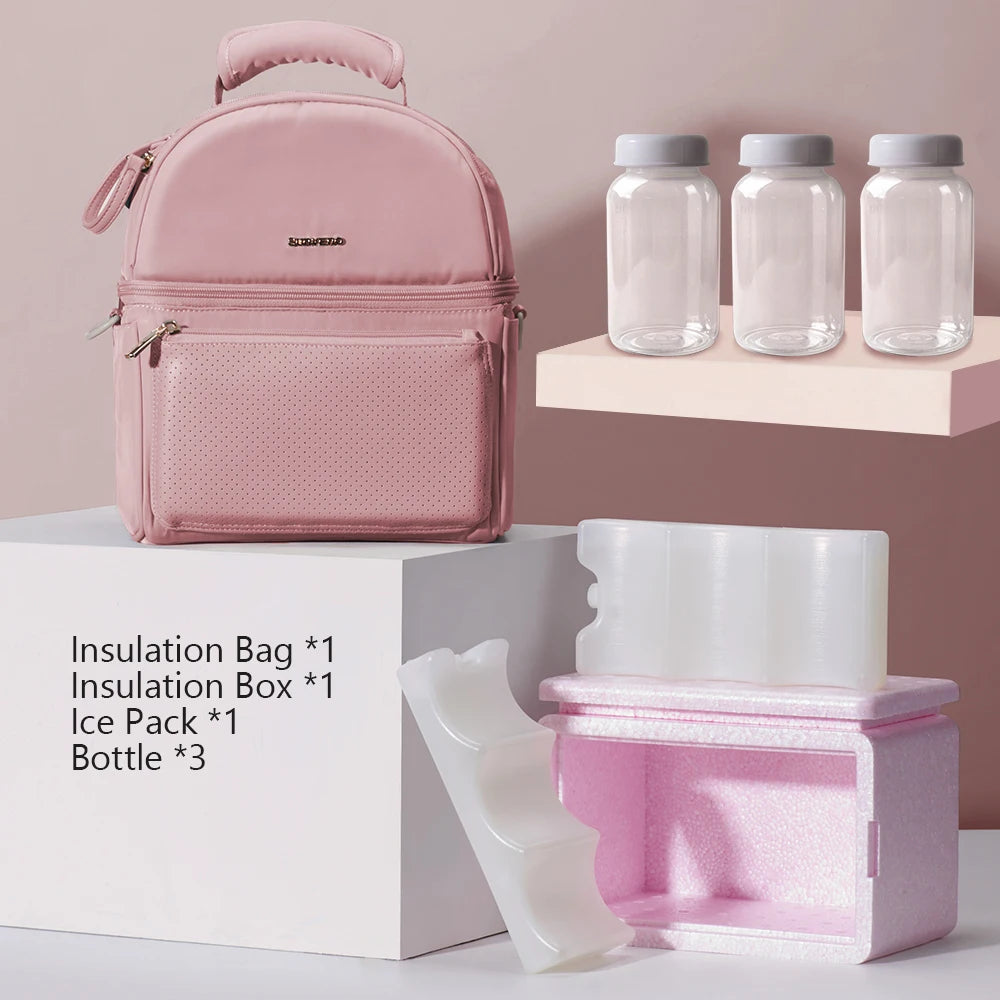 Sunveno Tin Foil Insulation Bag with EPP Box Preservation Bag Waterproof Lunch Bags Picnic Bag Insulation Thermal Bag