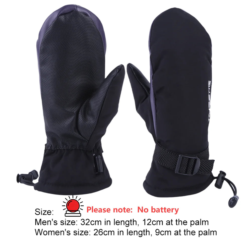 Electric Heating Gloves USB Charging Electric Heated Gloves Cold-Proof 3 Gear Temperature for Climbing Hiking Cycling(No Battery