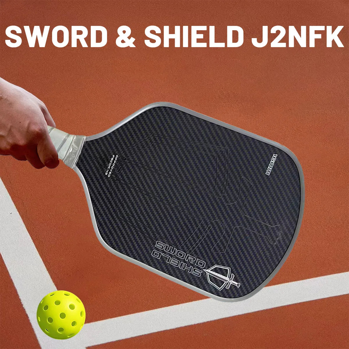 Pickleball Paddle Sword & Shield J2NFK,Gen. 4.5 Multi Density, All Foam Floating - Pivoting Core Pickleball Paddle EPP Core Inte