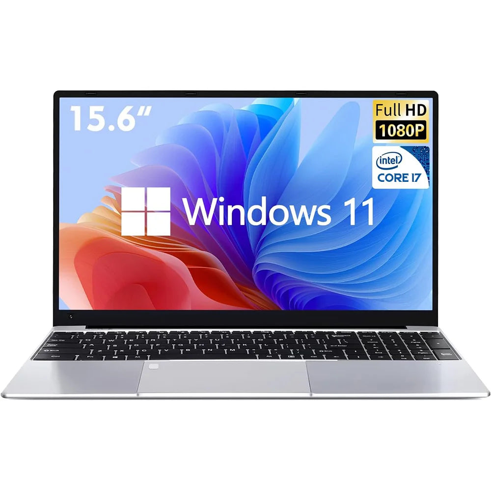 15.6 inch Portable i7 Laptop Fingerprint Unlock Notebook 16GB 1TB Windows 11 Gaming Laptops Computer Intel i7-8500Y Notebook PC