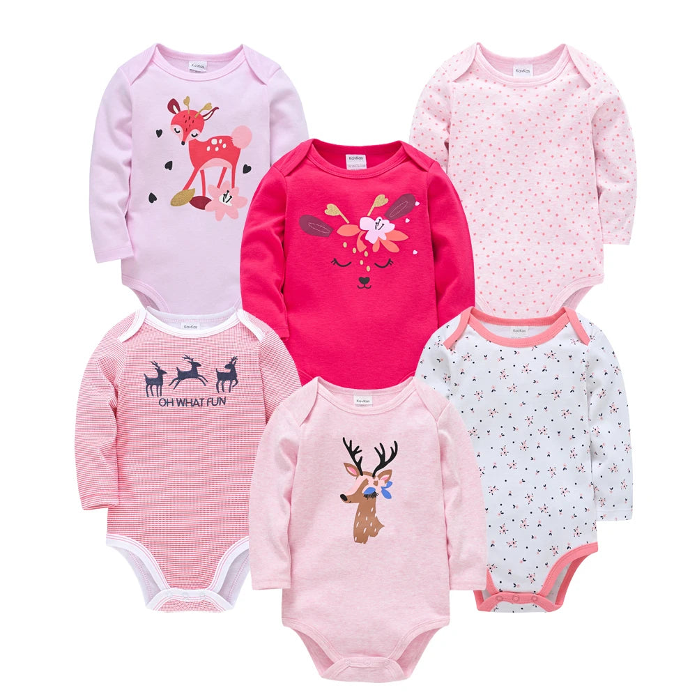 2023 Baby Bodysuit Long Sleeve Spring Autumn Girls Boys Clothes Body bebe Cartoon Printed 0-24 months Newborn Infant Outwear