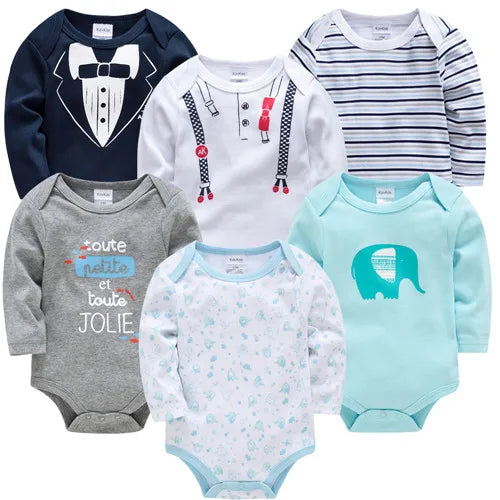 2023 Baby Bodysuit Long Sleeve Spring Autumn Girls Boys Clothes Body bebe Cartoon Printed 0-24 months Newborn Infant Outwear