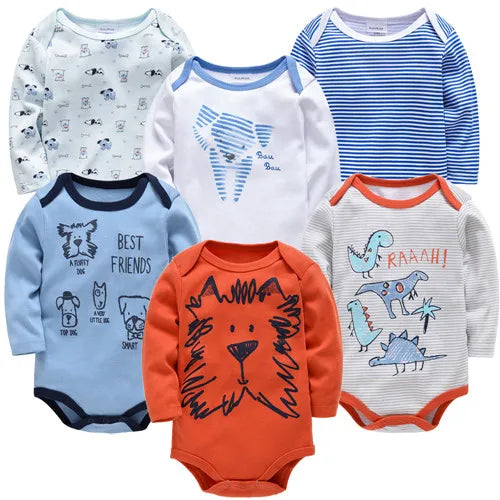 2023 Baby Bodysuit Long Sleeve Spring Autumn Girls Boys Clothes Body bebe Cartoon Printed 0-24 months Newborn Infant Outwear