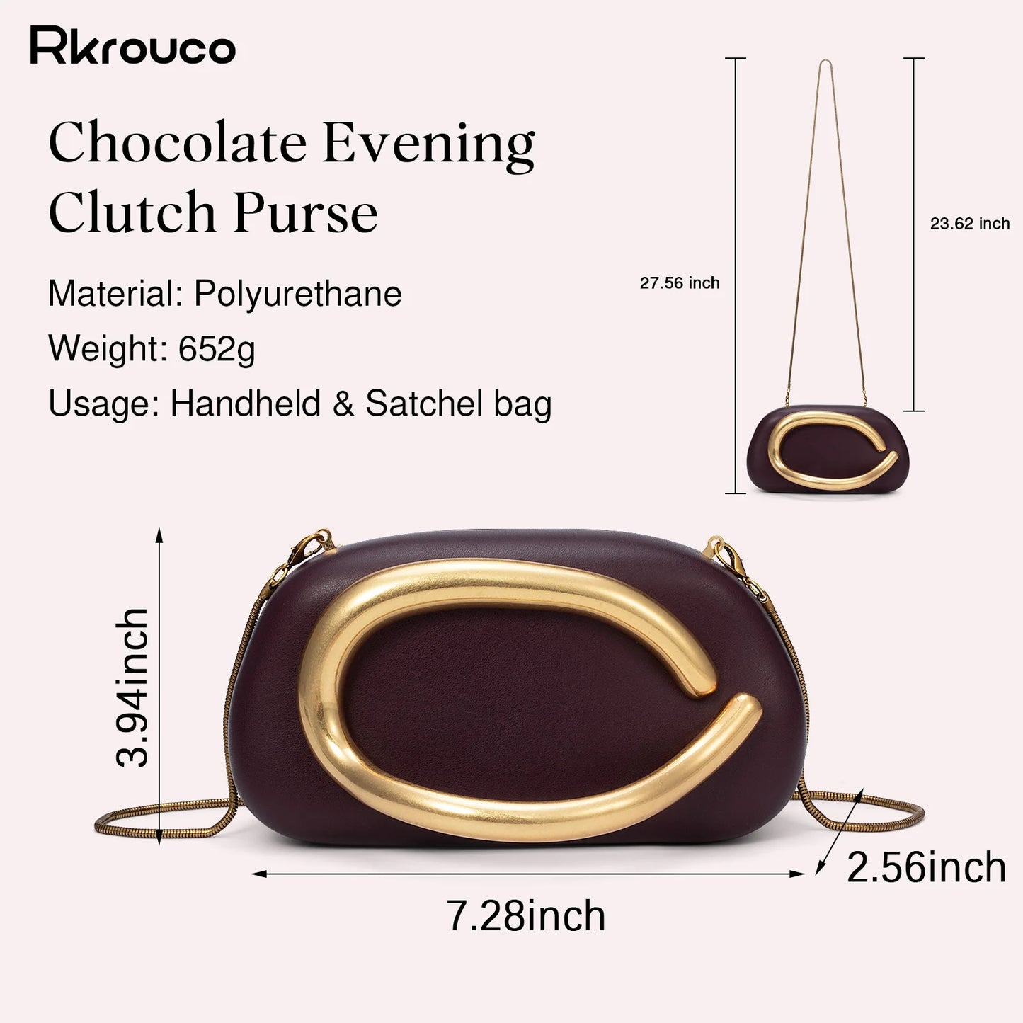 PU Leather Fashion Luxury Box Clutch Handbag Women Evening Banquet Bags Wedding Party Chain Crossbody Shoulder Bag Dinner Purses