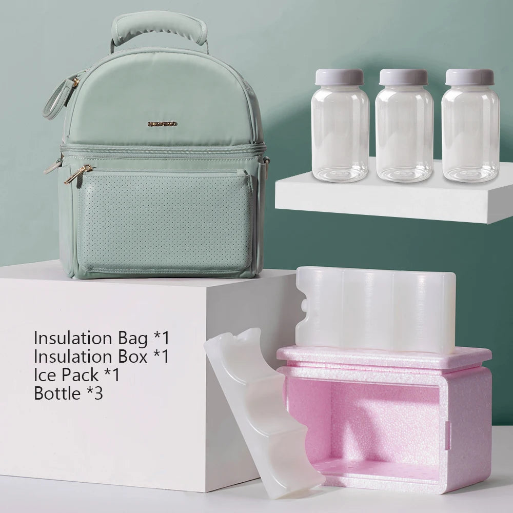 Sunveno Tin Foil Insulation Bag with EPP Box Preservation Bag Waterproof Lunch Bags Picnic Bag Insulation Thermal Bag