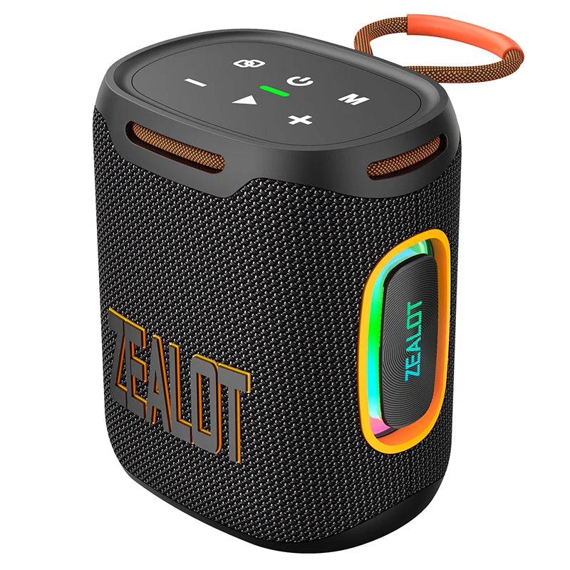 Zealot- S 122 Bluetooth Speaker BT 5.3 Wireless IPX6 Waterproof Shower Speaker, 25 W Hi-Fi Stereo Sound,TWS Pairing, 20 H Music Playtime
