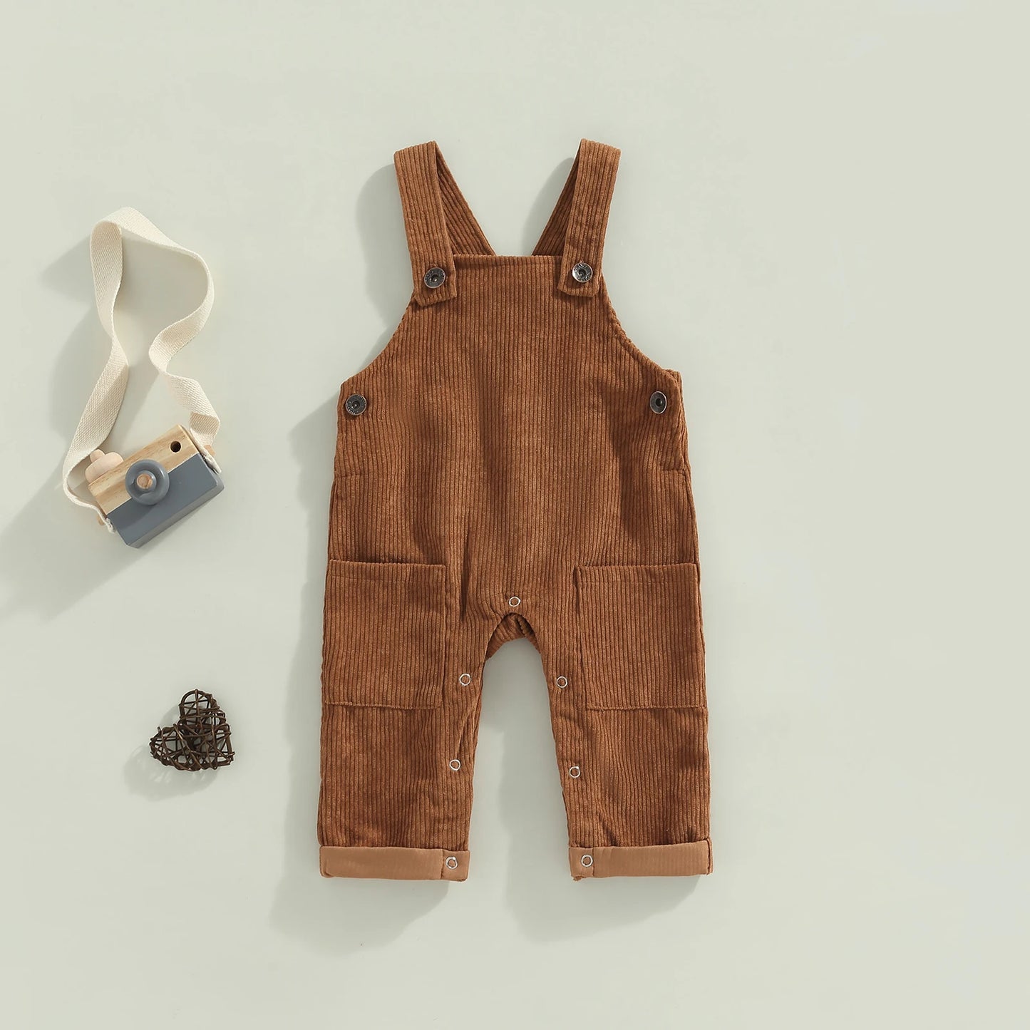ma&baby 0-5Y Toddler Infant Kid Boy Girl Overalls Corduroy Sleeveless Button Romper Jumpsuit Children Clothing