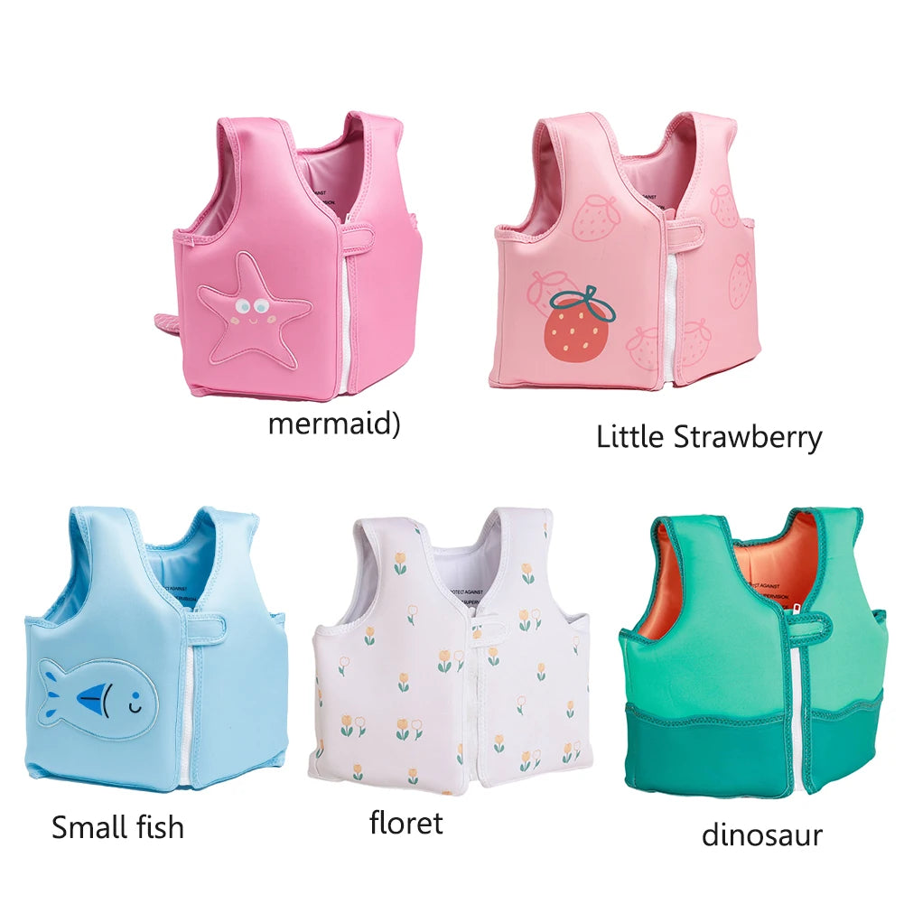Baby Swimwear Cartoon Animal Summer Infant Buoyancy Vest Cute Three-dimensional Design Swim Gear Swimming Pool Accessories