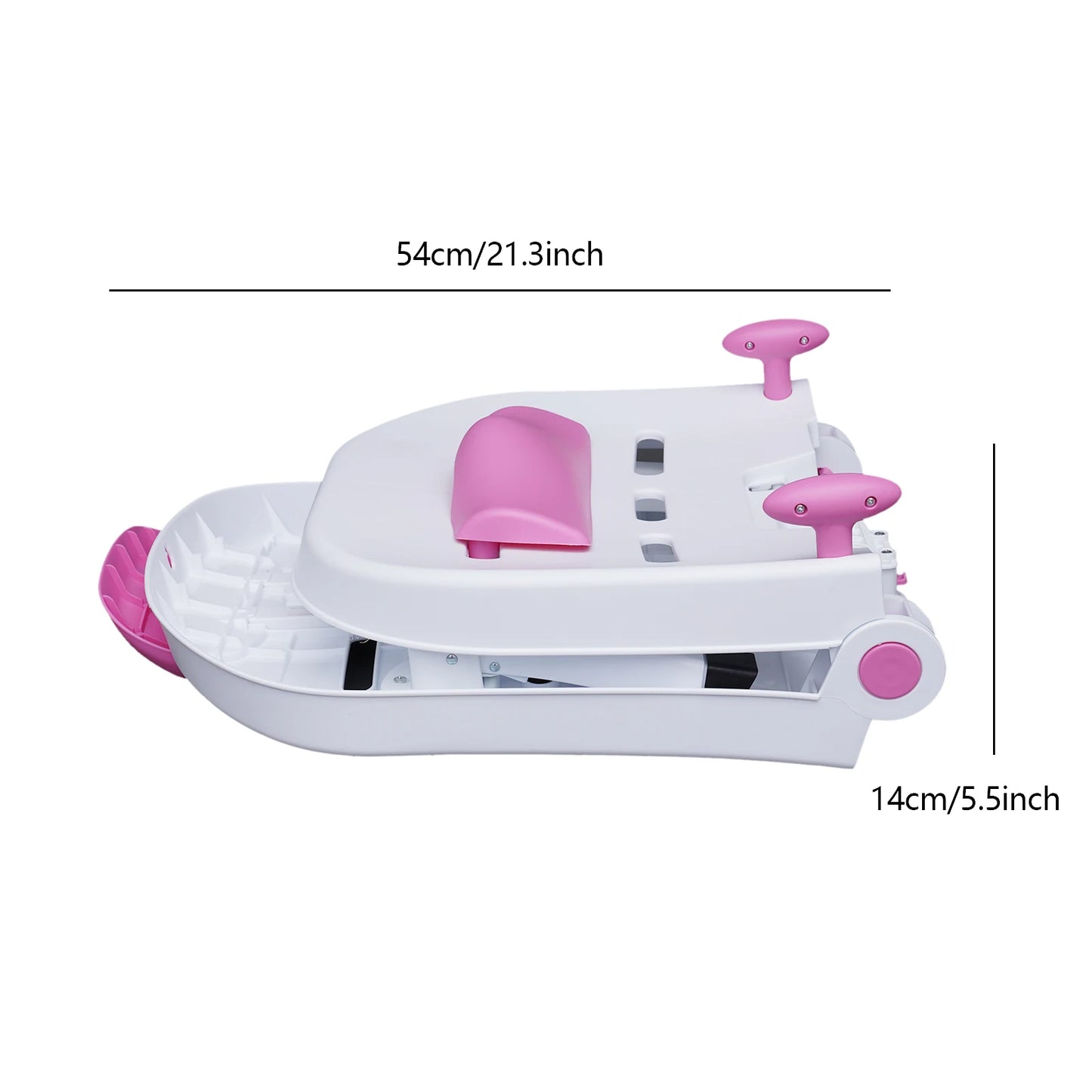 Foldable Kids Shampoo Chair Anti-Slip Bath Chair for Hair Washing, Pink Baby Shampoo Sink Chair with Headrest, Ages 0-10