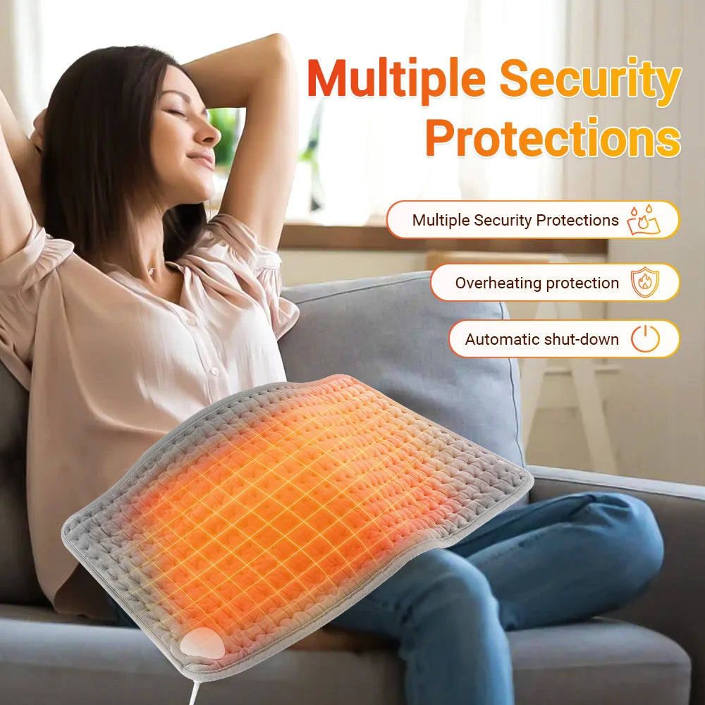 US Stock Electric Heating Pad Back Heating Support Belt Warm Blanket Office Home Temperature Control Waist Belt Warming Hand Leg