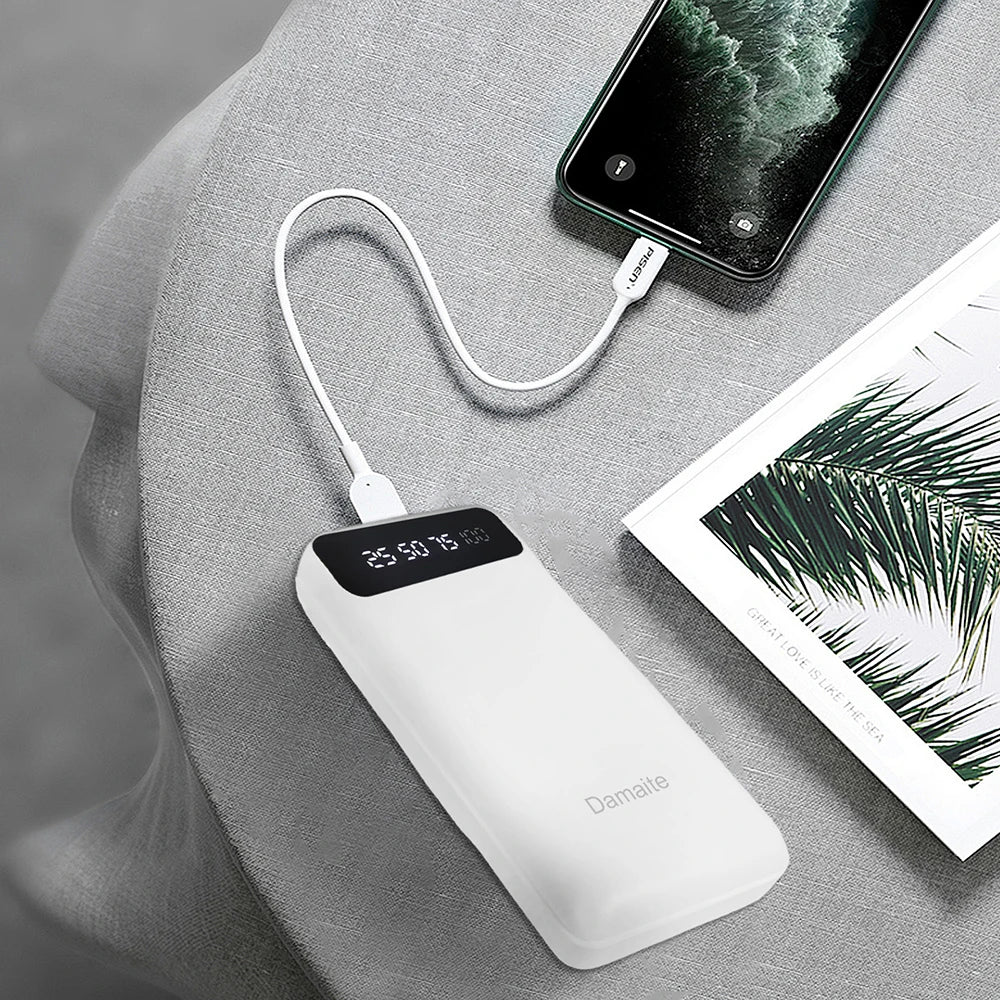 20000mAh Power Bank Portable Charging Powerbank Mobile Phone External Battery for iPhone 15 14 Samsung Huawei Xiaomi Poverbank