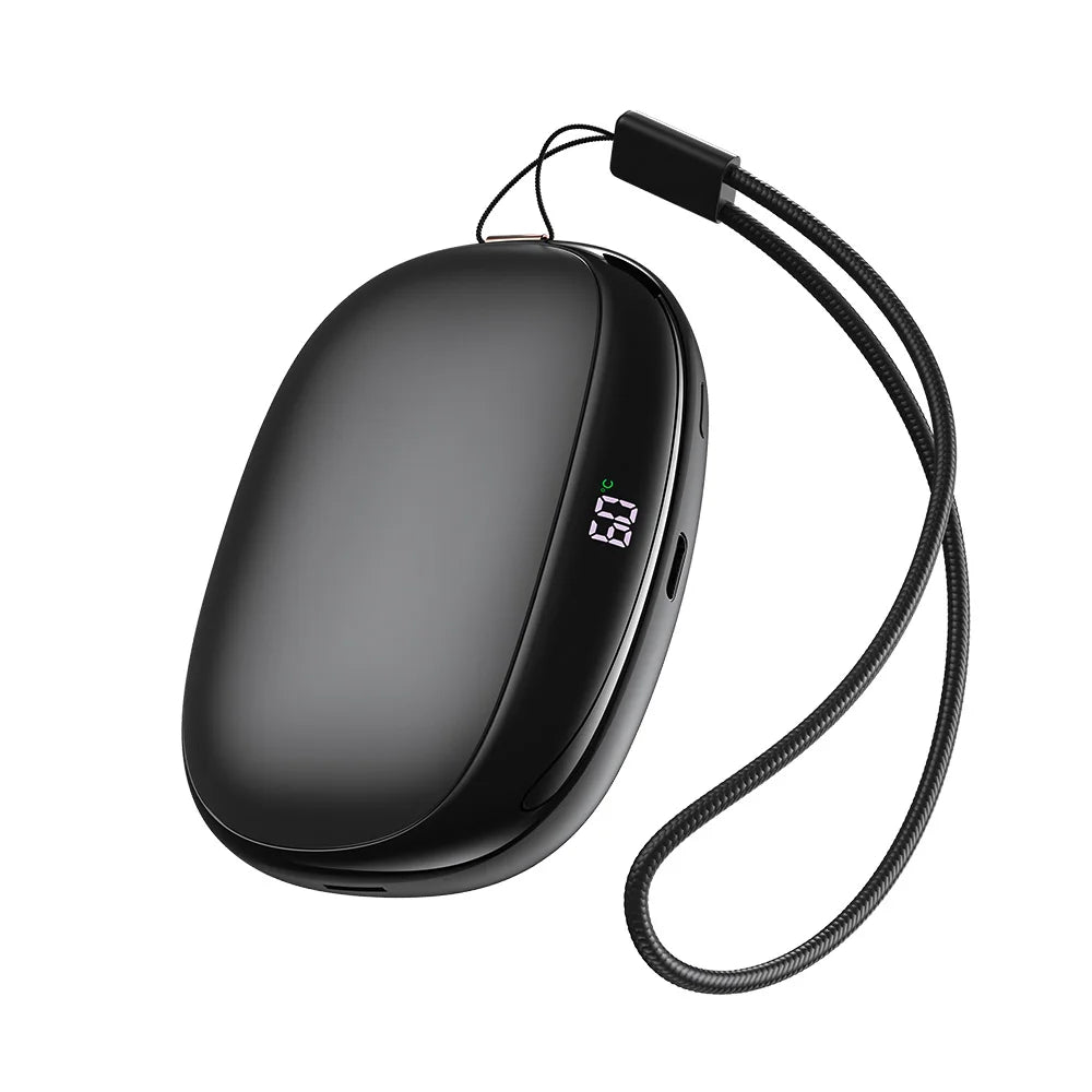 12000mAh Hand Warmer Power Bank, Dual-Side Heating with 3-Temp Control (40°C/50°C/60°C),Compact for Travel, Gift Idea