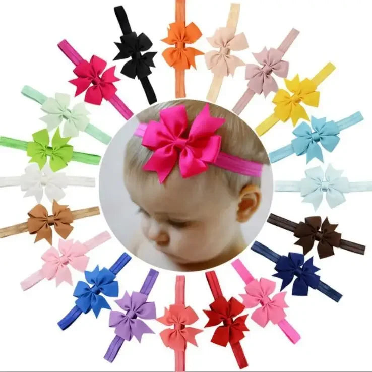 Baby Headband Girl Newborn Kids Children Rubber Bandage Bands Elastics Hair Accessory Hairbands Clothing Bowknot Photography