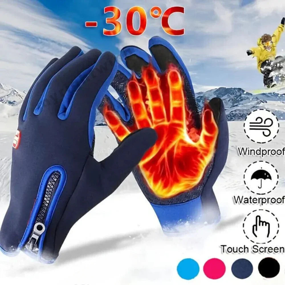 Winter Gloves - Touch Screen, Windproof, Thermal Gloves for Cold Weather Sports Men / Women Outdoor Cycling Motorcycle Non-Slip Gloves