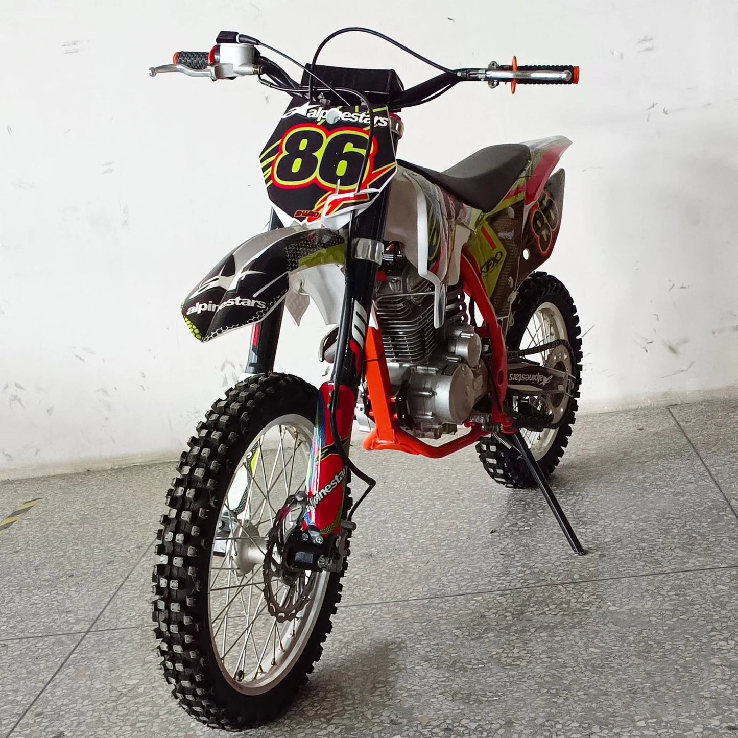 250 cc Dirt Bike Adult Off-road Motorcycle 4 Stroke Motocross Gas Powered Trail Enduro Racing，Off-Road Motorcycles