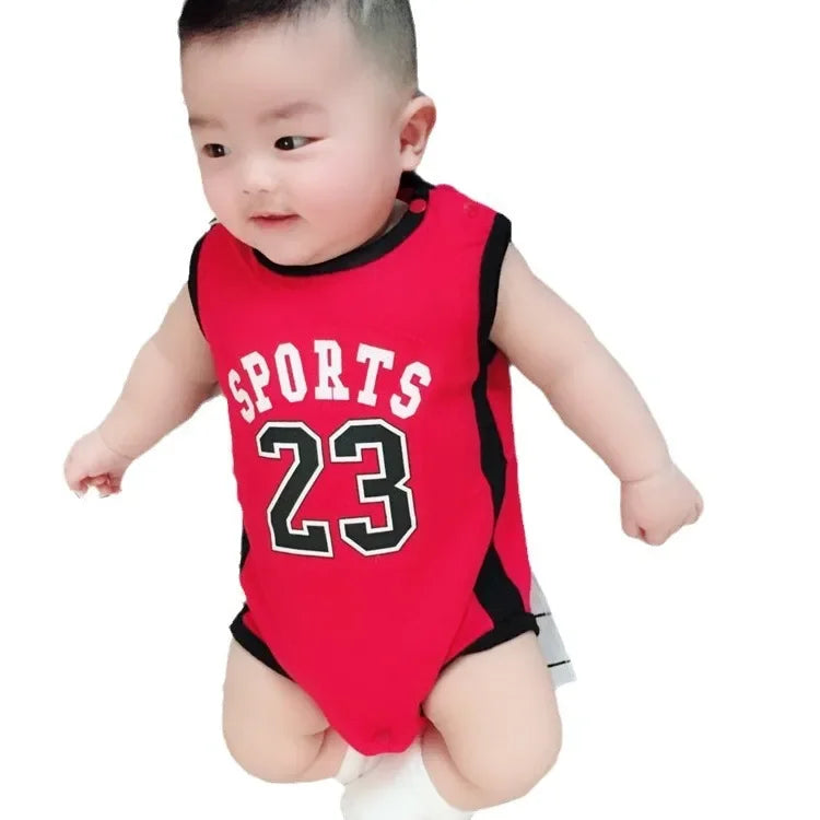 Baby girl clothes clothing summer sleeveless triangle Romper suit hat baby jumpsuit male and female babies clothes