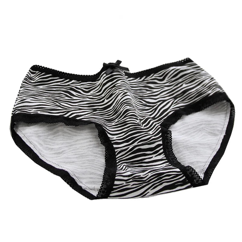 3Pcs/set Women Sexy Cotton Panties Underwear Seamless Soft Briefs Skin-Friendly Female Lingerie Mid-waist Black Underpants