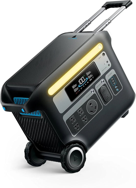 F2000 Portable Power Station, PowerHouse 767, 2400W Solar Generator, GaNPrime Battery Generators for Home Use