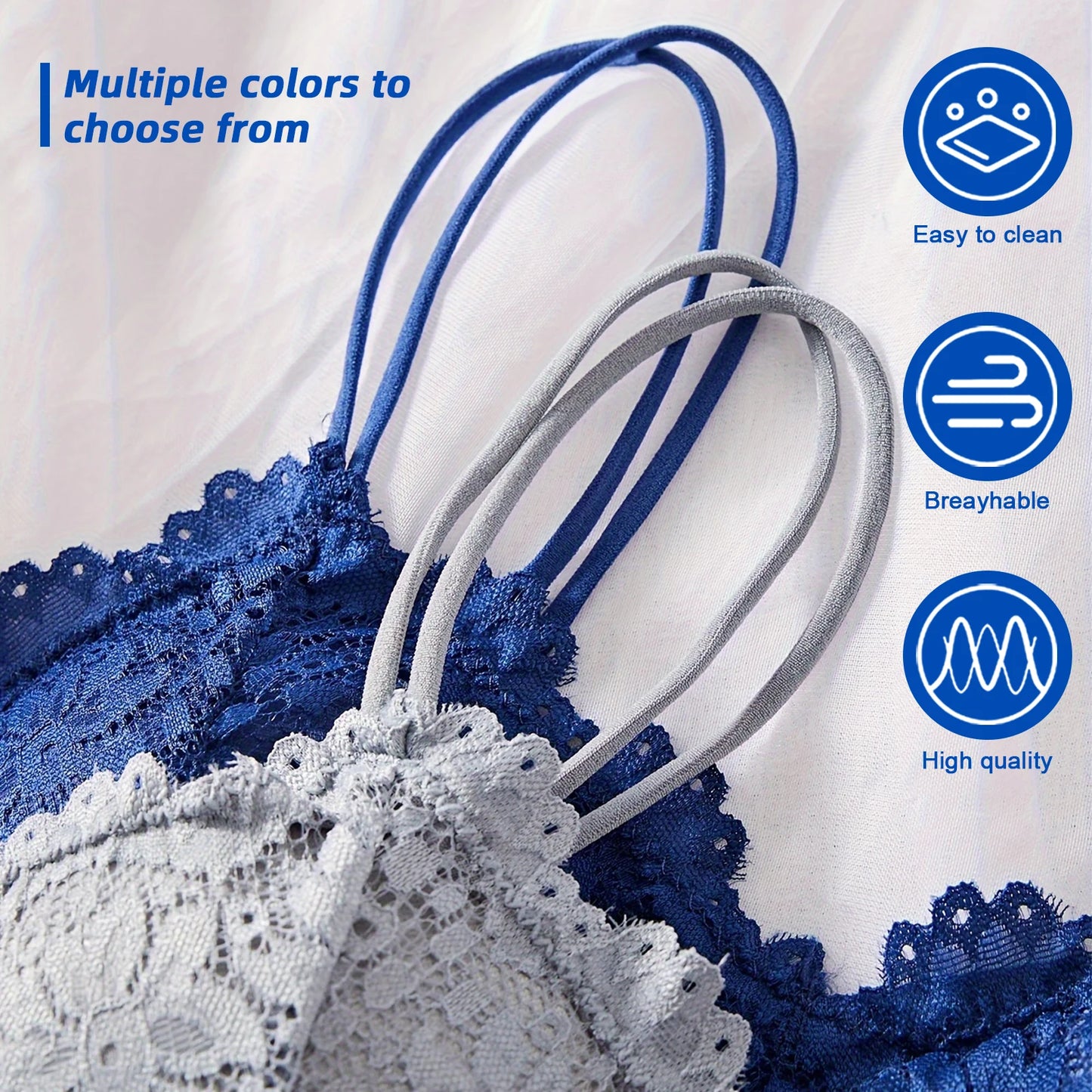 4PCS Women's Lace Non-wire Bra And Panties Set Transparent Low Rise Briefs Ultra-thin Comfort Underwear Female Bralette Lingerie