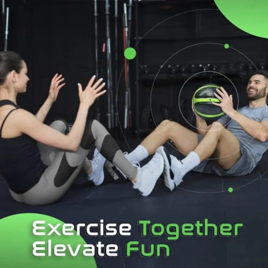 Medicine Ball with Dual Texture Grip, 6,8,10lbs Combo Weighted Medicine Ball for Workouts Exercise Balance Training, Core Streng