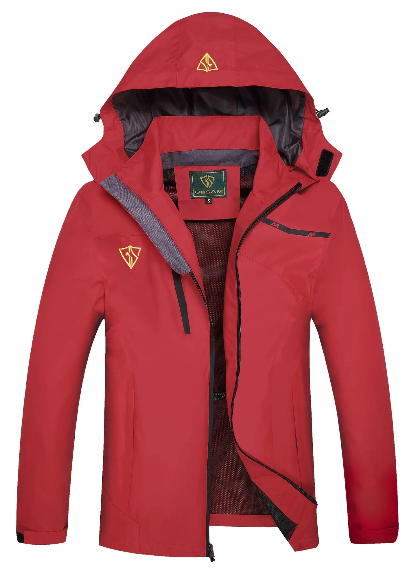 Women's Waterproof Rain Jacket,Lightweight Windproof Full Zip Women's Packable Fall Raincoat Windbreaker with Hood