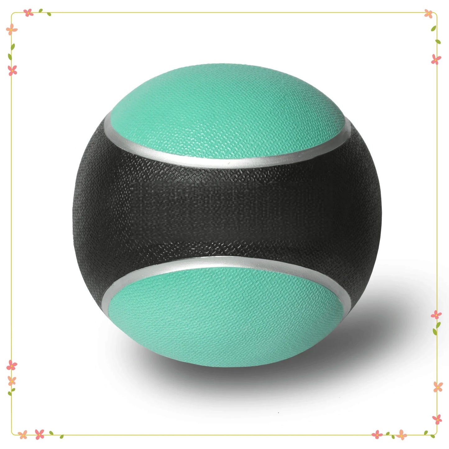 2 lb Rubber Exercise Ball with Textured Grips - Durable Strength Training Equipment for the Gym