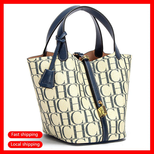 CH Large Capacity Daily Commuter Crossbody Bag Fashion Letter Print Design Ladies Temperament Shoulder Bag Versatile Premium