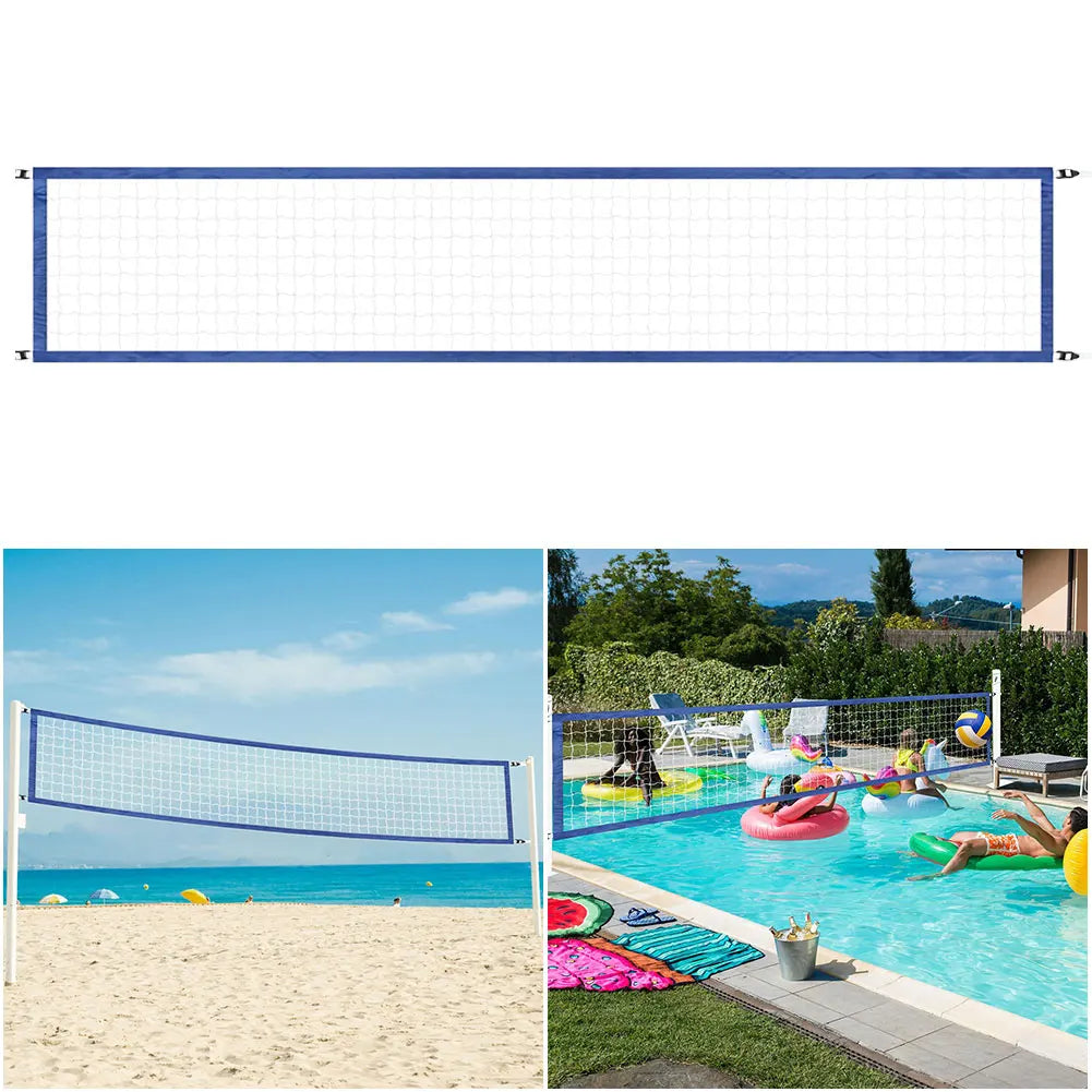 15 ft x 3 ft Folding Training Net with Carrying Bag Portable Volleyball Net Adjustable Pool Water Volleyball Net for Summer Party