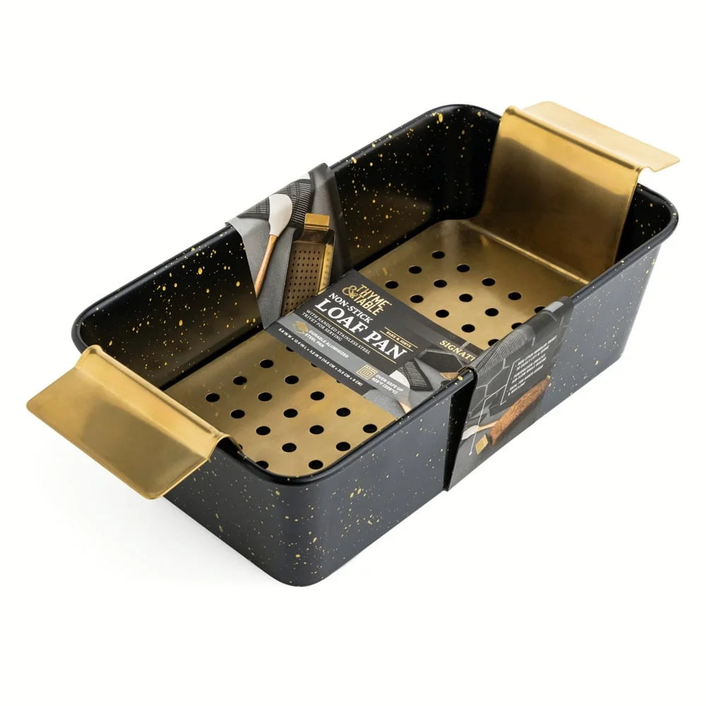 Non-Stick Loaf Pan with Stainless Steel Trivet Baking Mold Kitchen Bakeware Heat Resistant Easy Release Durable Oven Safe