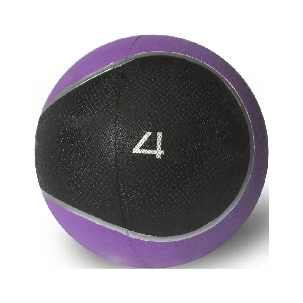 Rubber Medicine Ball 4lb-Textured Grip/Multi Weights-for Home Gym Core Workout