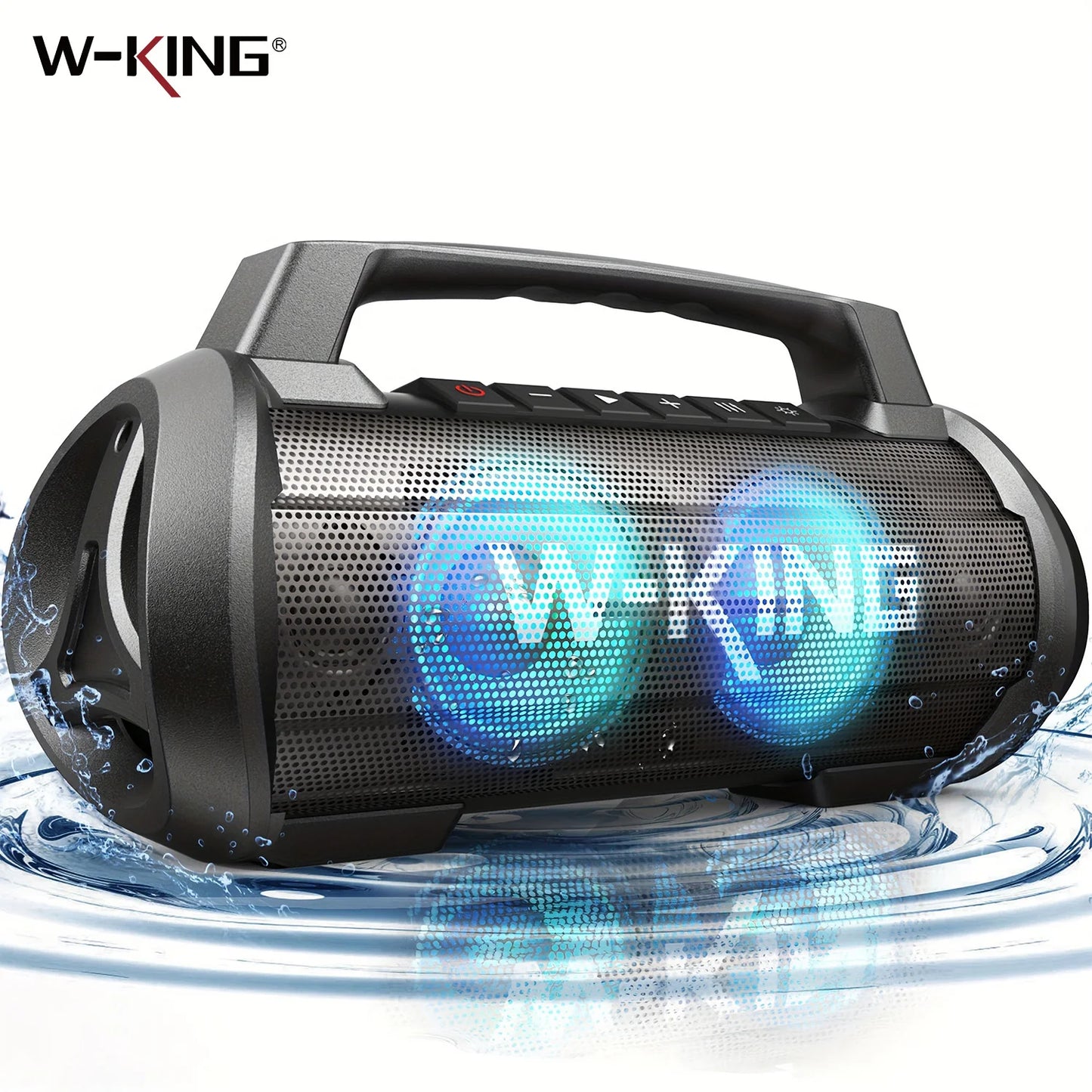 W-KING 70W RMS Bluetooth Portable Speaker,  Speaker Wireless Loud IPX6 Waterproof Bluetooth Speakers with Subwoofer/Bass Boost
