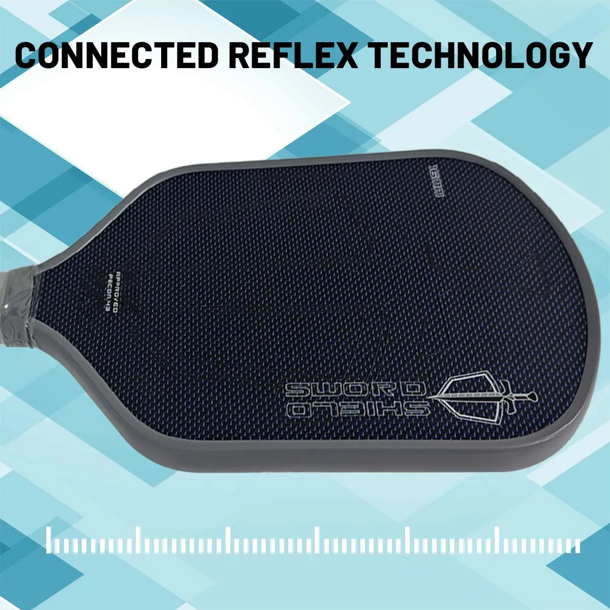 Pickleball Paddle Sword & Shield J2NFT, Gen. 4.5 Multi Density, All Foam Floating - Pivoting Core Pickleball Paddle EPP Core