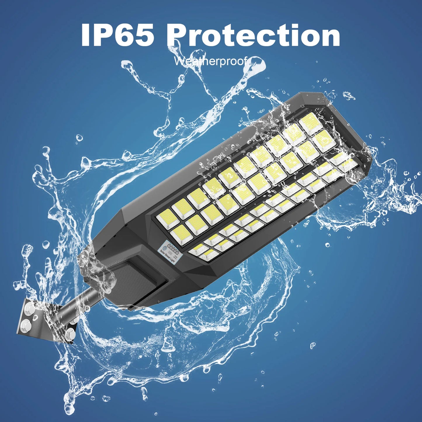 6Pack 8000W Super Bright Outdoor Solar Lights, Outdoor Street Lights, Daylight Lighting Multiple Modes, Garden Lighting With Int