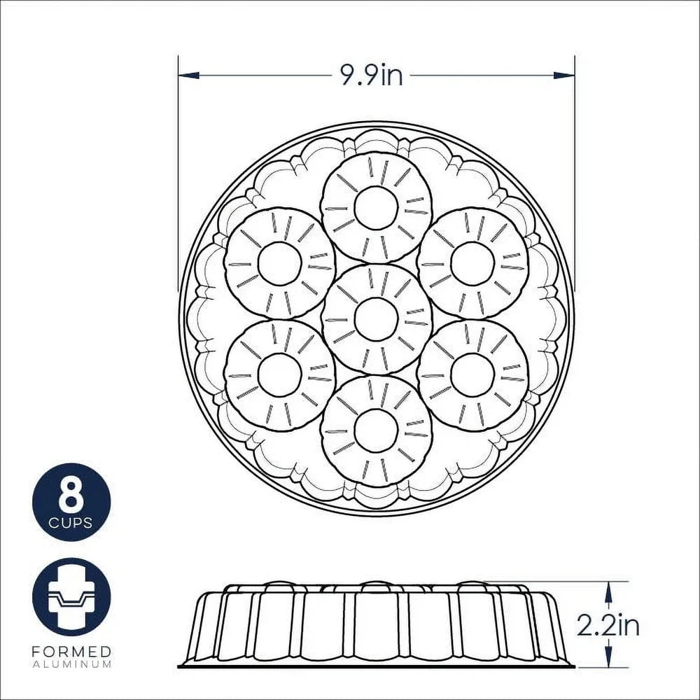 Pineapple Upside Down Cake Pan Nonstick Aluminum Bakeware Durable Easy Release Kitchen Tool Baking Essentials 9.5x10in