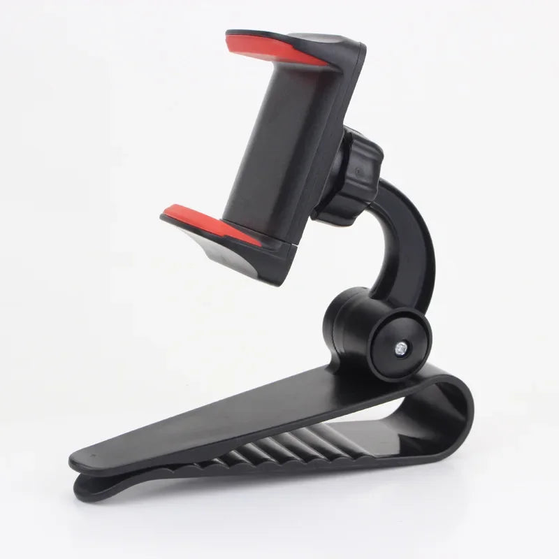 Universal Car Sun Visor Phone Holder 360 Degree Rotation Automobiles Navigation Mount Stand Clip Mobile Phone Bracket Accessory