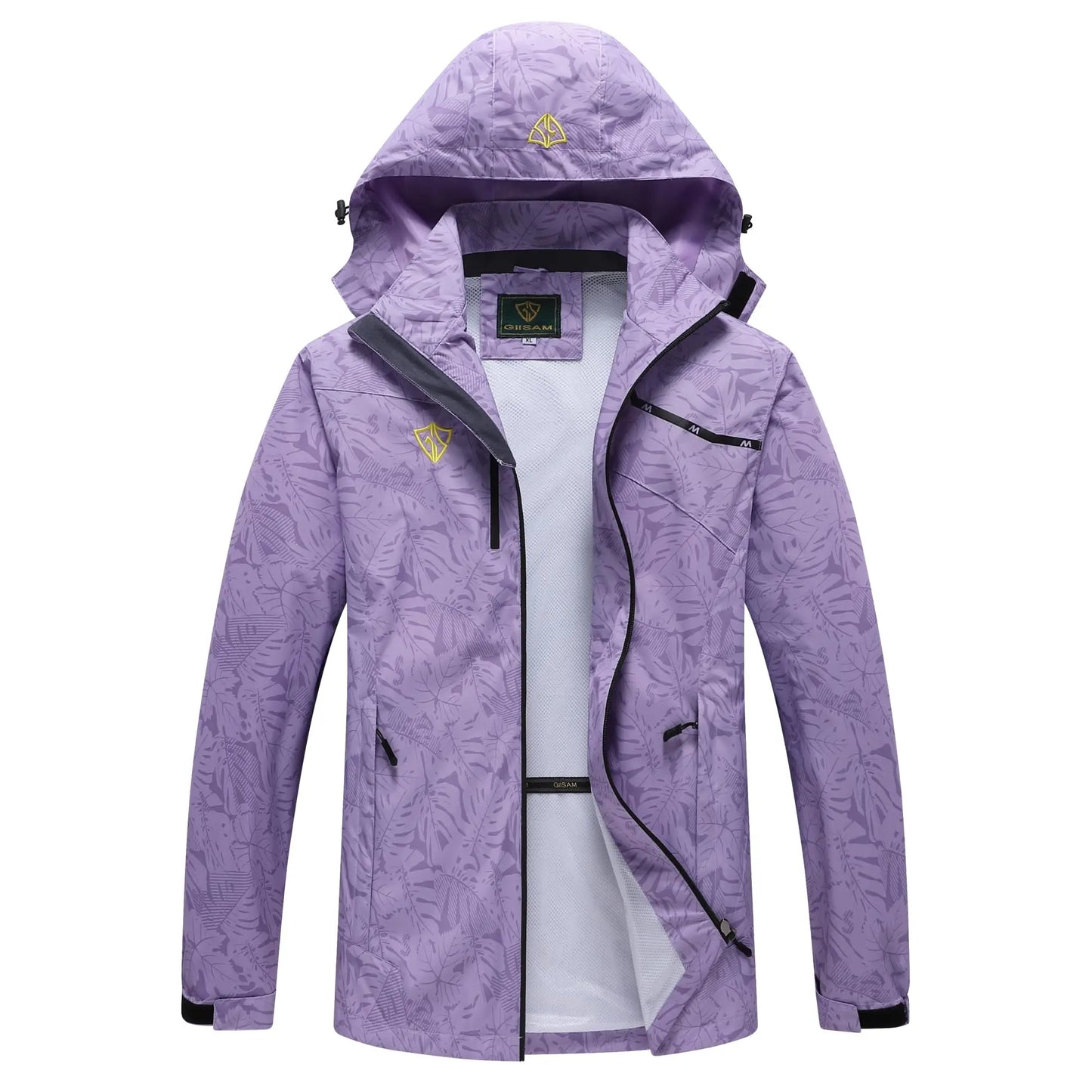 Women's Waterproof Rain Jacket,Lightweight Windproof Full Zip Women's Packable Fall Raincoat Windbreaker with Hood