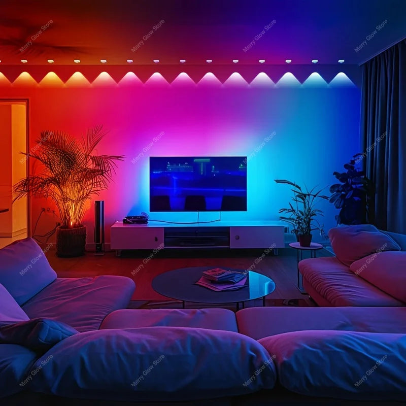 Permanent Outdoor Lights 200 FT/60 M Waterproof Eaves Lights Bluetooth App Timer Function Multiple Scene Modes For Christmas Decor
