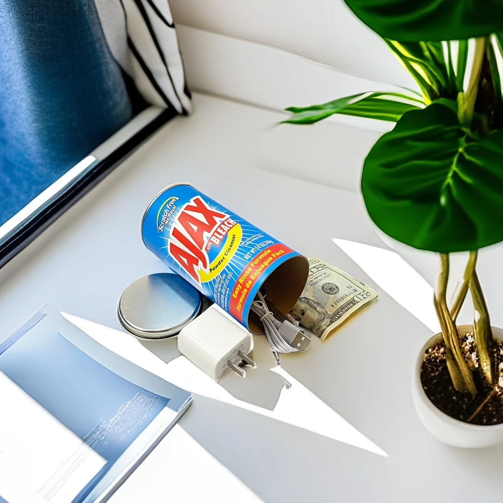 Ajax Cans can Stash Diversion Safe with Huge Hidden Compartment for Cash and Valuables and Keys