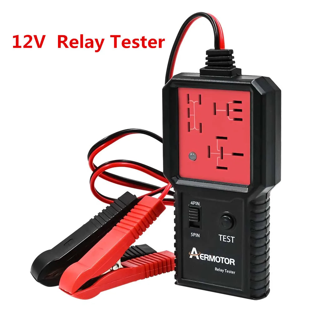 Aermotor 12-24 V Car Relay Tester Electronic Automotive Relay Detector Auto Battery Checker Alternator Analyzer Diagnostic Tool ﻿