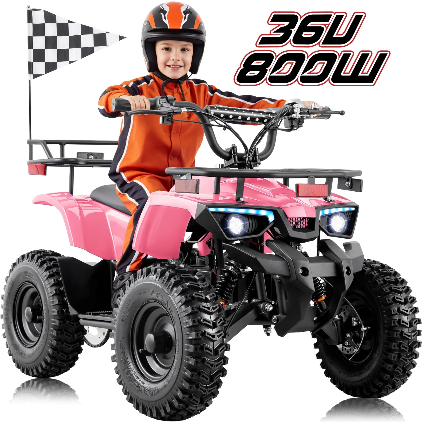 GOOW HILL-SHAZODZA 36V Kids Electric UTV - 800W All-Terrain Power Wheels with Key Start & Triple Disc Brakes