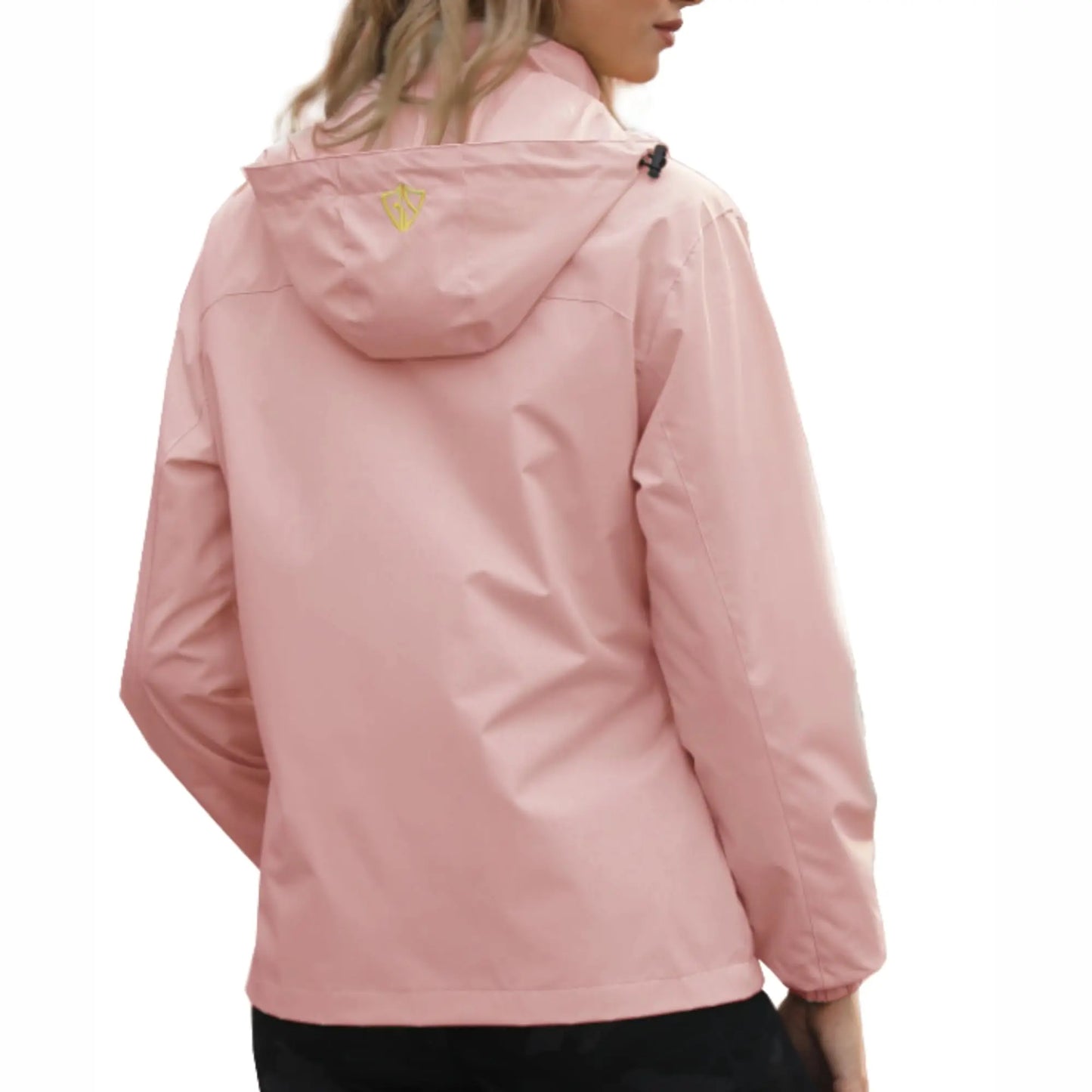 Women's Waterproof Rain Jacket,Lightweight Windproof Full Zip Women's Packable Fall Raincoat Windbreaker with Hood