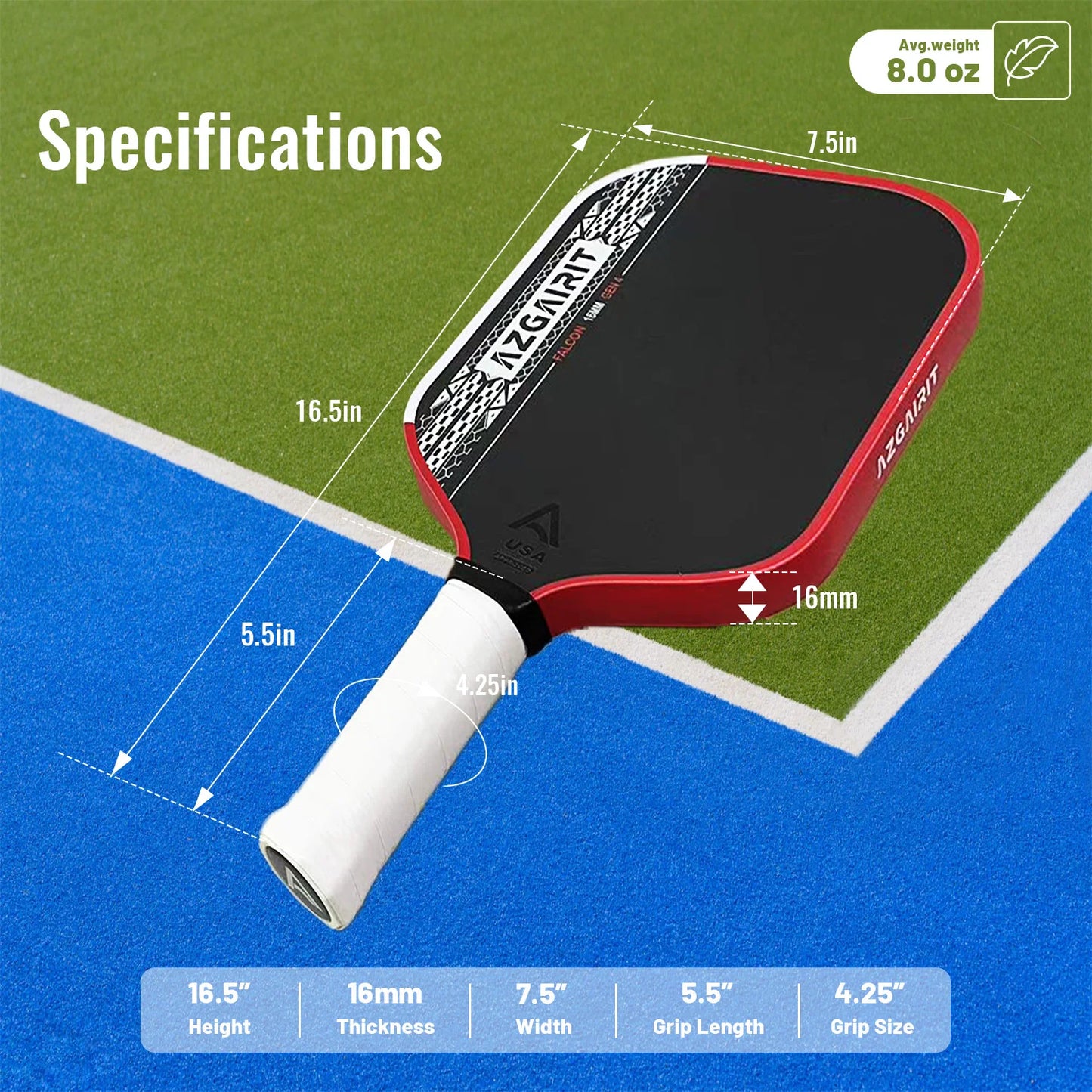 Pickleball Paddle:Gen 4 Propulsion Core|EVA Foam Honeycomb Core|Pickle Ball Paddle Carbon Fiber T700|Larger Sweet spot| Increase